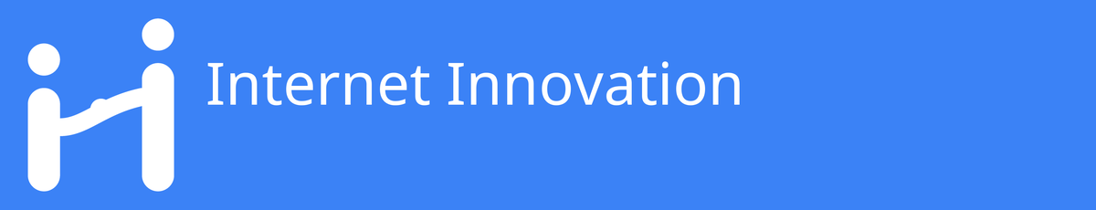 Internet Innovation — versão monocromática clara